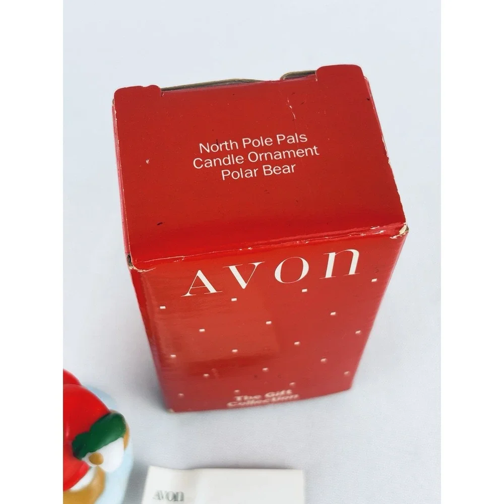 Avon‎ Gift Collection North Pole Pals Candle Ornament- Polar Bear Vintage 1988